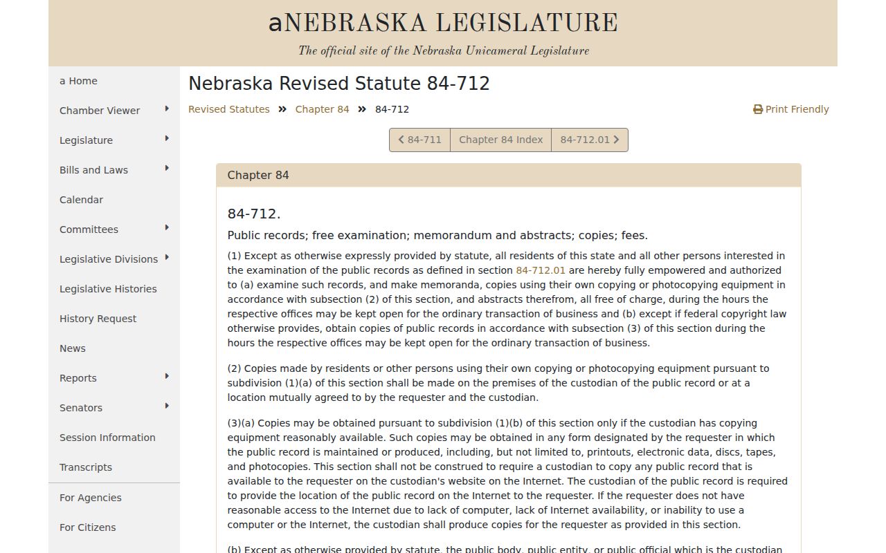 Burt County warrant records Nebraska public records law