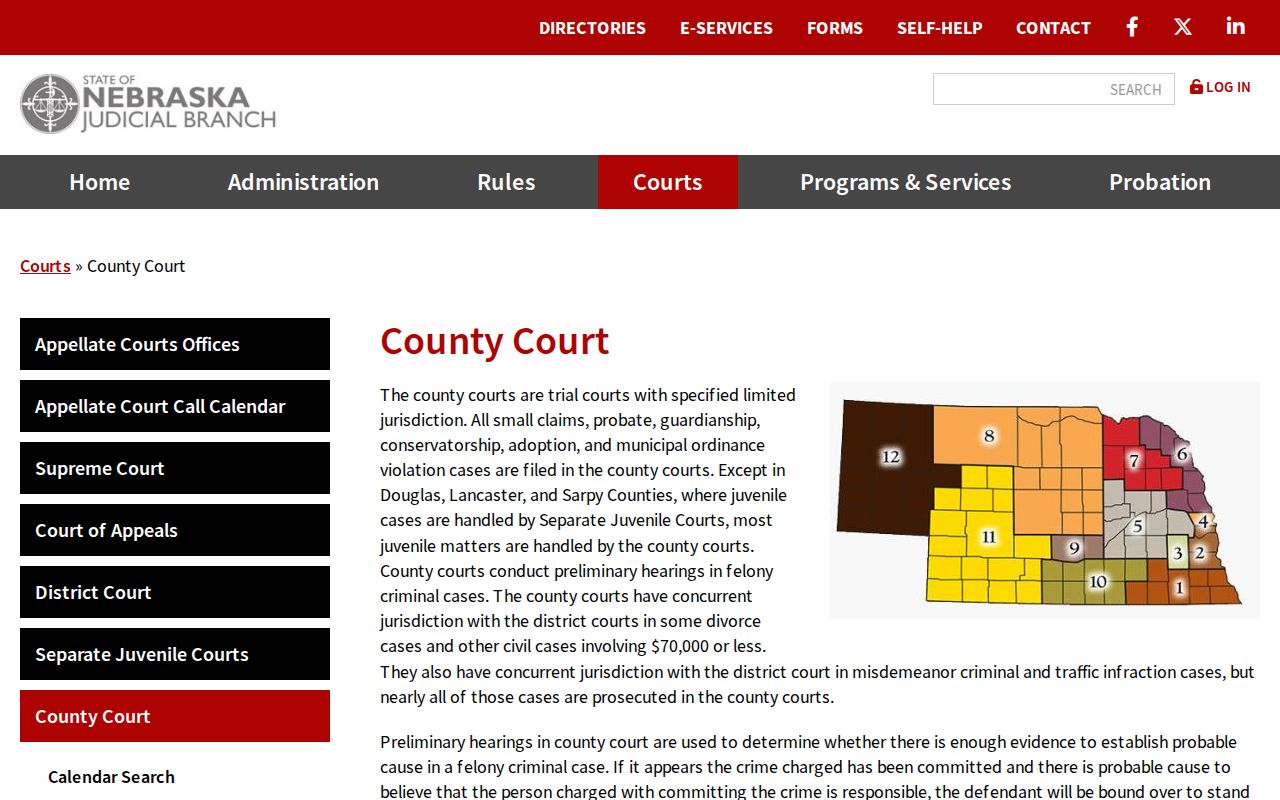 Burt County warrant records county court information